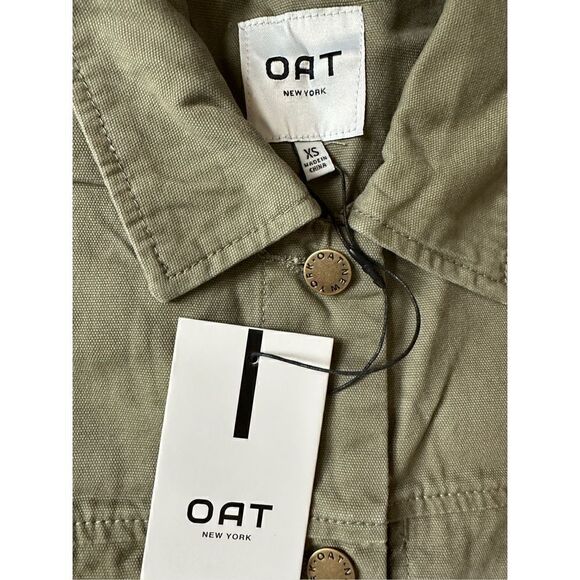 OAT NEW YORK Twill Jumpsuit Olive/Vintage Army Green Size XS - Picture 5 of 5